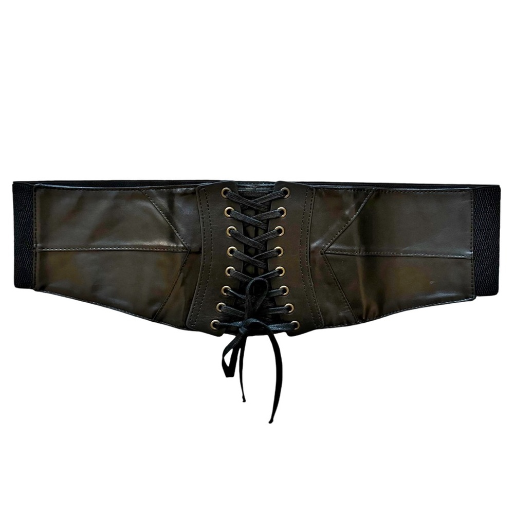 Spirit Dark Brown Lace-Up Corset Belt